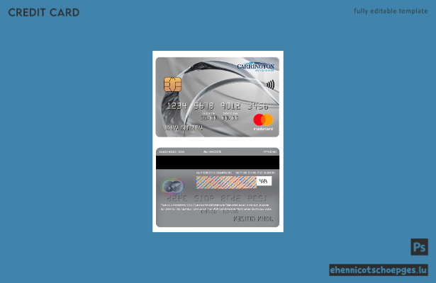 USA Carrington Mortgage Services Bank Mastercard Beispielvorschau